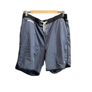 Vuori Blue Drawstring Zip Pockets Men's Activewear Shorts Size Large
